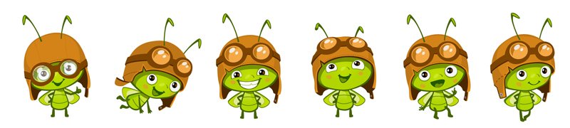 Мультяшные жуки для детей