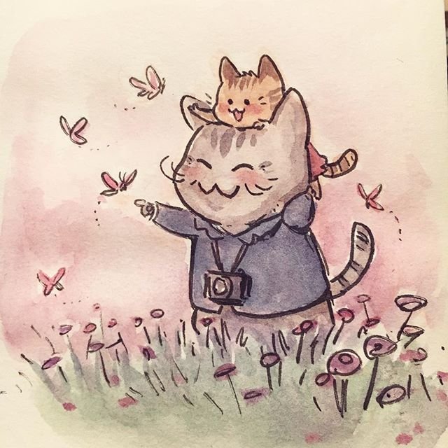 Идеи для рисунков кот