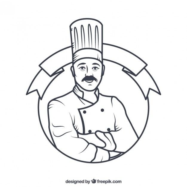 Повар рисунок