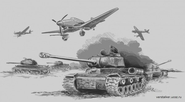 Графика на тему войны