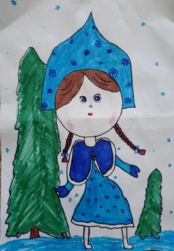 Снегурочка рисунок