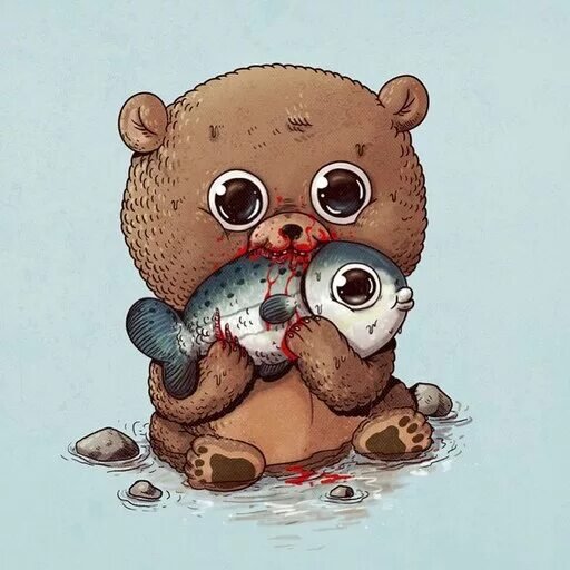 Медведь рисунок