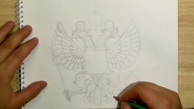 Герб России рисунок