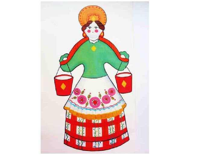 Дымковская игрушка Барыня Водоноска