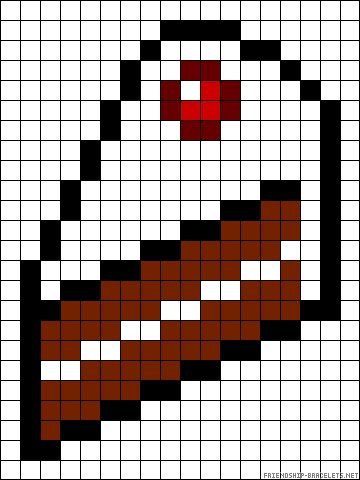 Рисунки по клеточкам торт