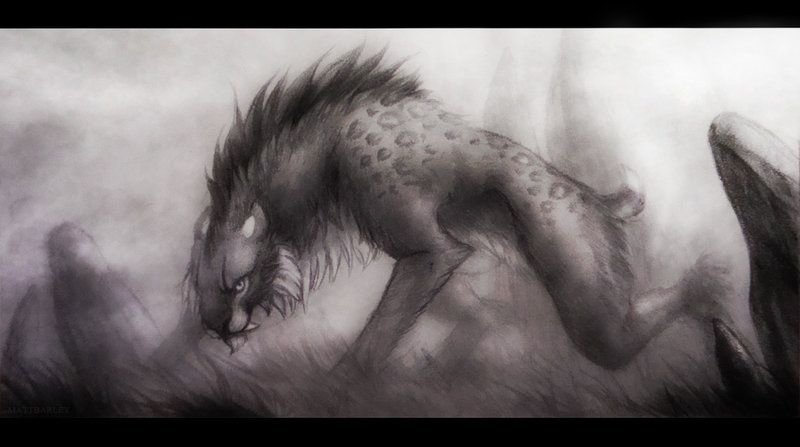 Кот оборотень арт