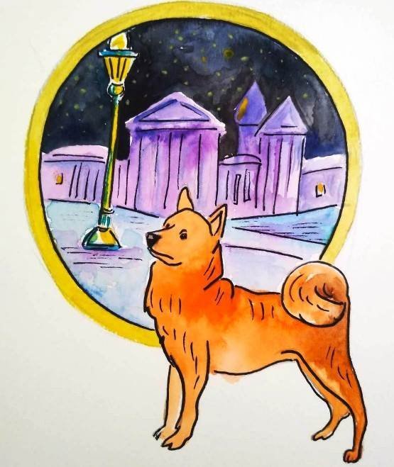 Рисунок к рассказу каштанка Чехова