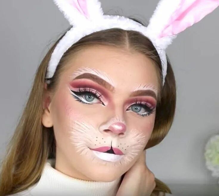 Фейс арт зайчик