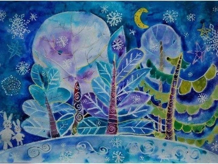 Зима рисунок