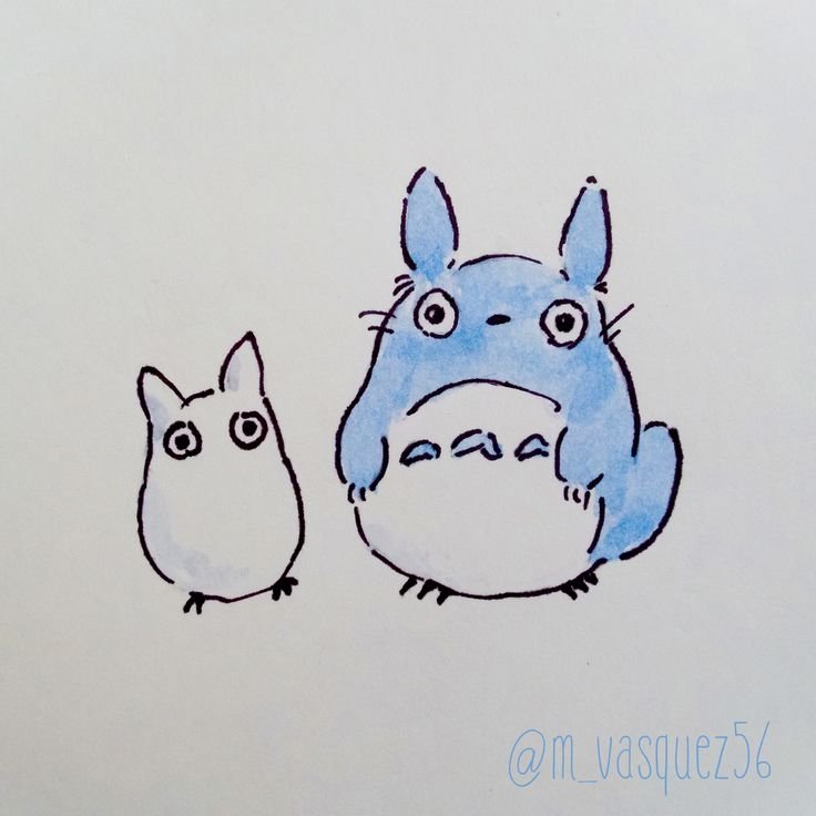 Тоторо эскиз