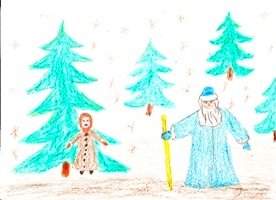Рисование по сказке Морозко подготовительная группа
