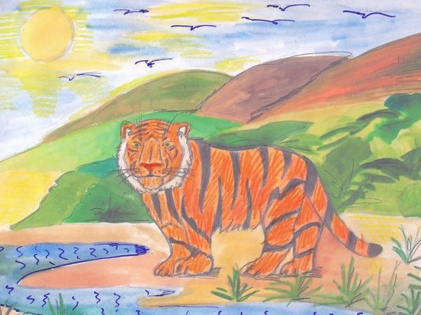 Рисунок на тему мое Приморье