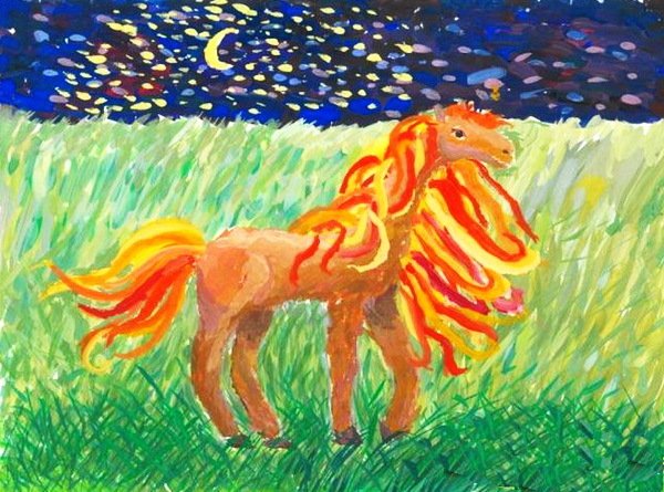 Рисунок к сказке Сивка бурка