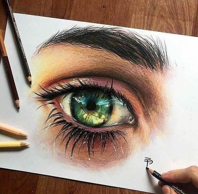 Рисование цветными карандашами