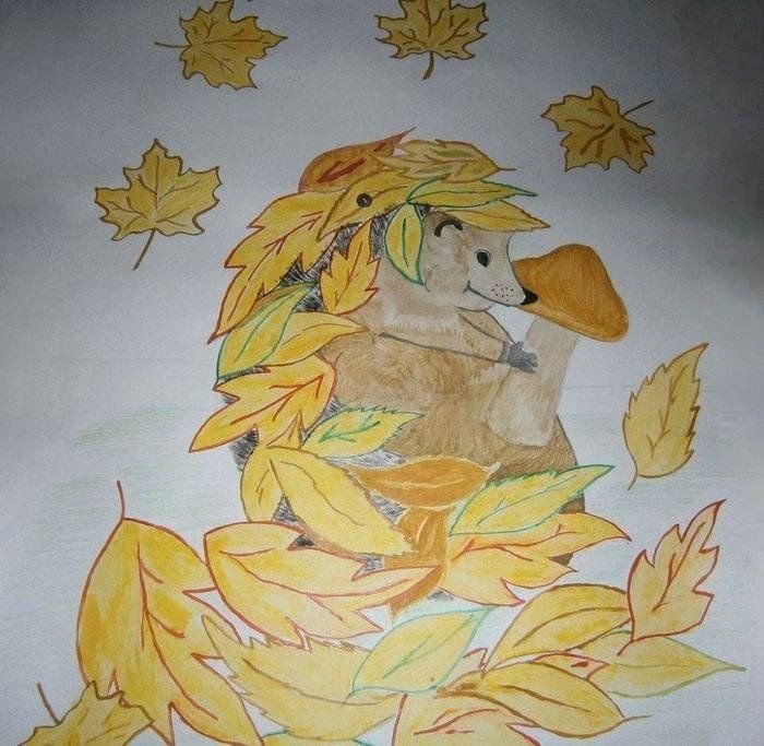 Осенний рисунок в садик
