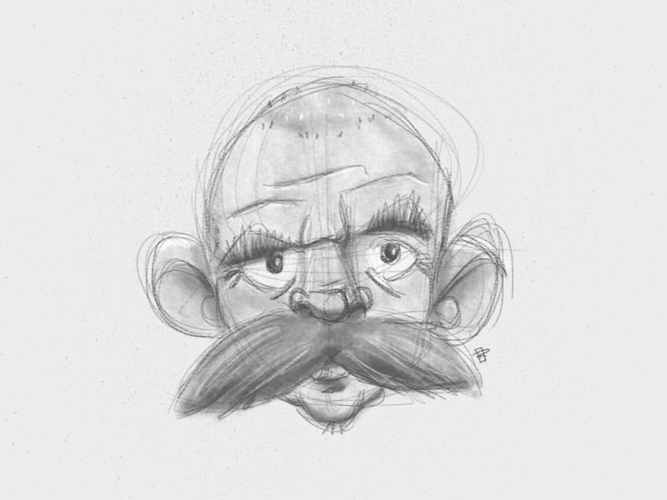 Дедушка рисунок