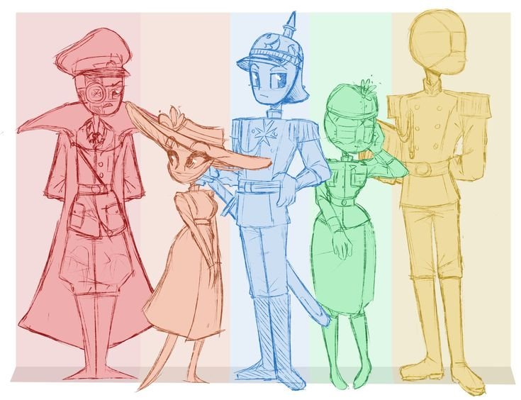 Стиль рисования Countryhumans