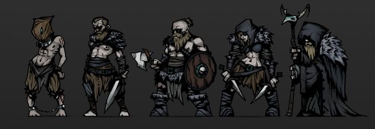 Darkest Dungeon стиль рисовки
