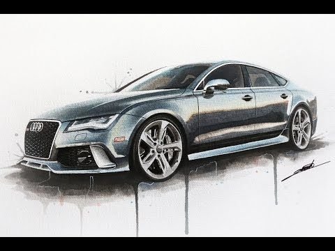 Audi rs7 рисунок