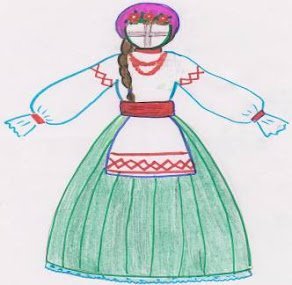 Тряпичная кукла рисунок 5 класс
