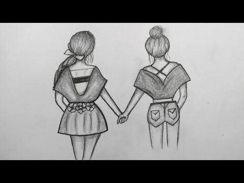 Рисунки девочек для срисовки