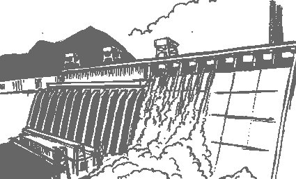 Братская ГЭС рисунок