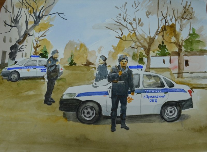 Полицейский рисунок