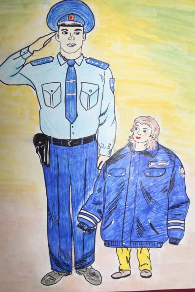 Рисунок на тему милиция