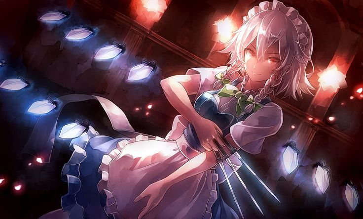 Горничная Izayoi Sakuya аниме