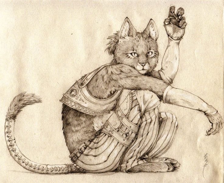 Очеловеченная кошка