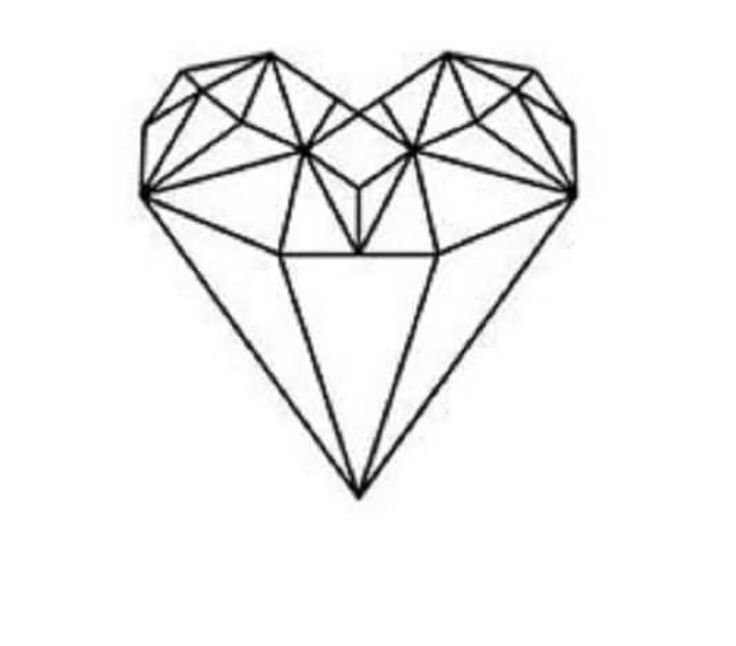 Бриллиант рисунок карандашом