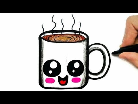 Милая чашка лёгкий рисунок