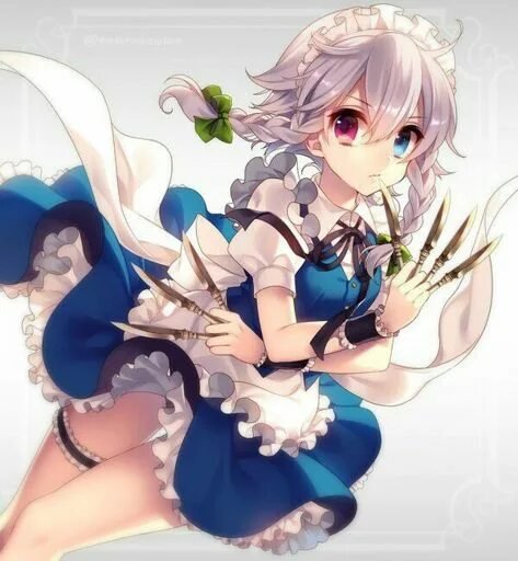 Горничная Izayoi Sakuya аниме