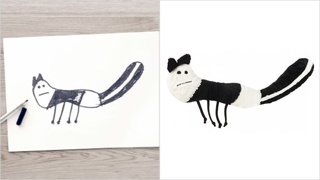Ikea игрушки по детским рисункам