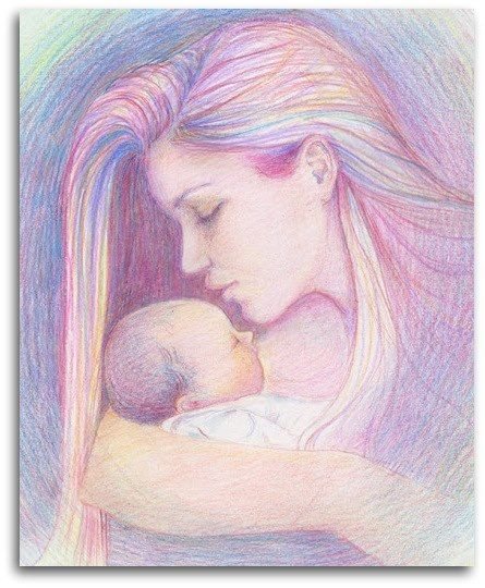 Рисунки ко Дню матери красивые