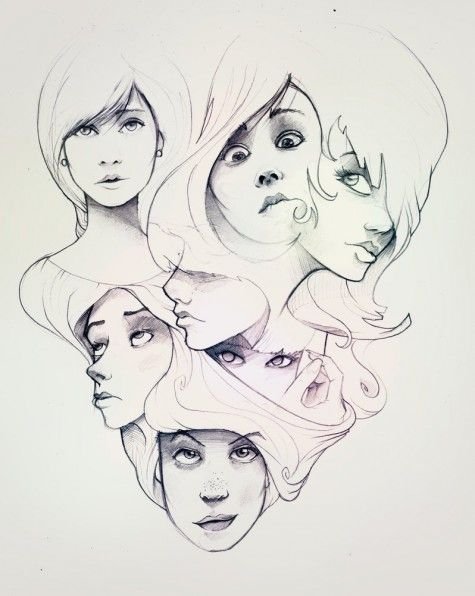 Art ideas drawing faces