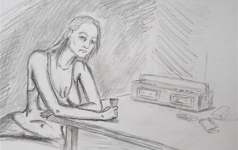 Рисунок к стиху Светлана