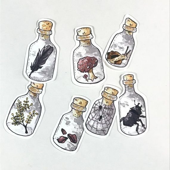Баночка с зельем рисунок