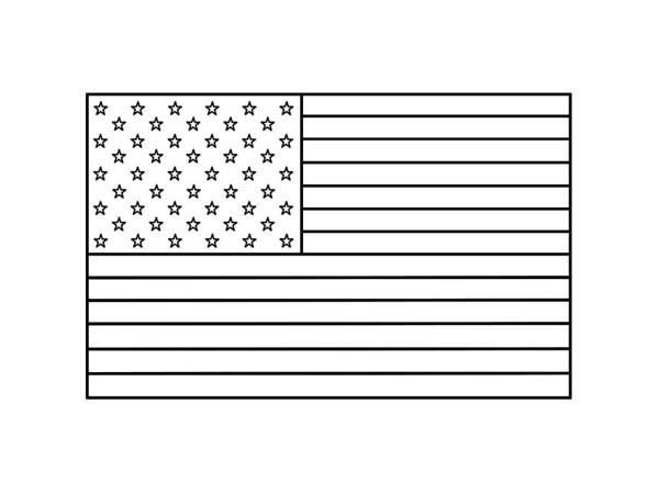Флаг США раскраска