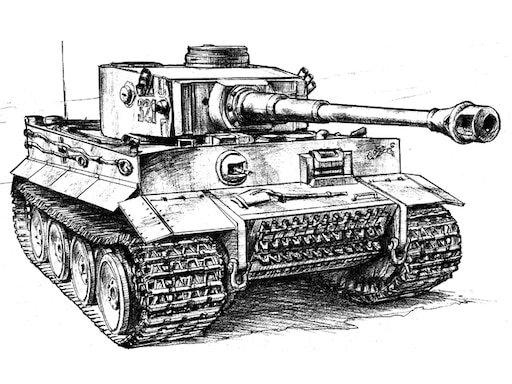 Танк рисунок