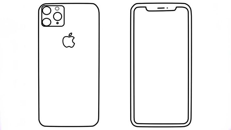 Раскраска iphone 13 Pro Max