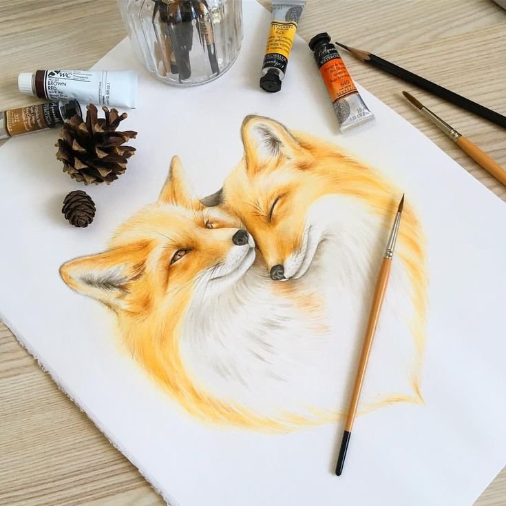 Рисунок лисы