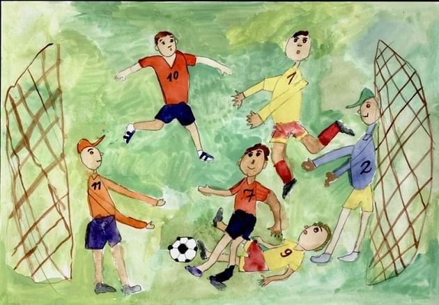 Рисунок на спортивную тему