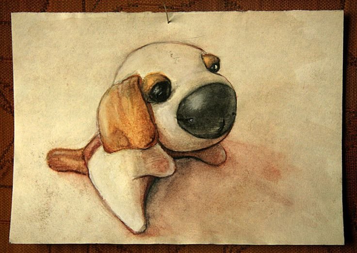 Рисунок собаки для срисовки
