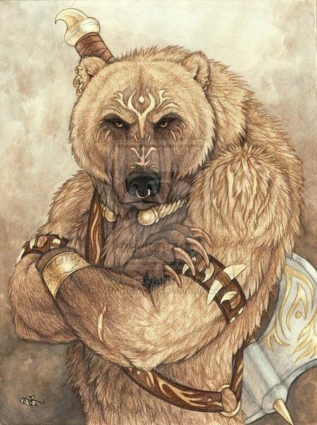 Медведь воин арт