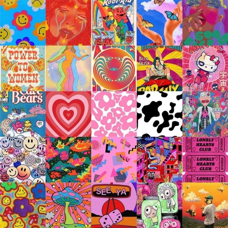 Плакаты в комнату в стиле инди КИД