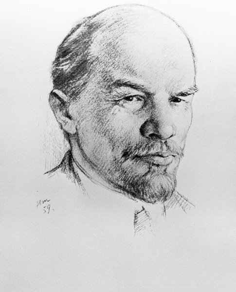 Портрет Ленина карандашом