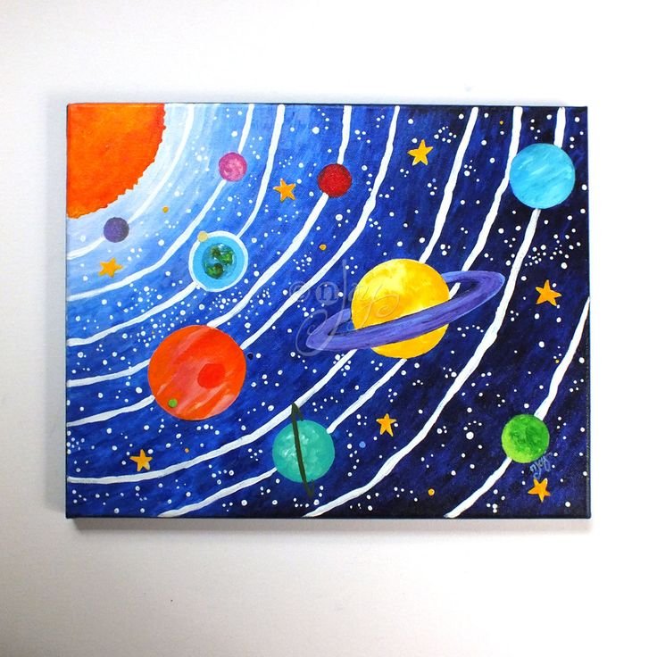 Рисование для детей космос