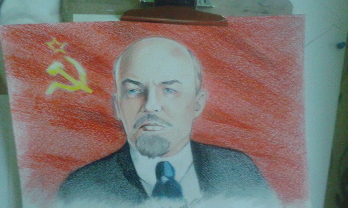 Ленин карандашом