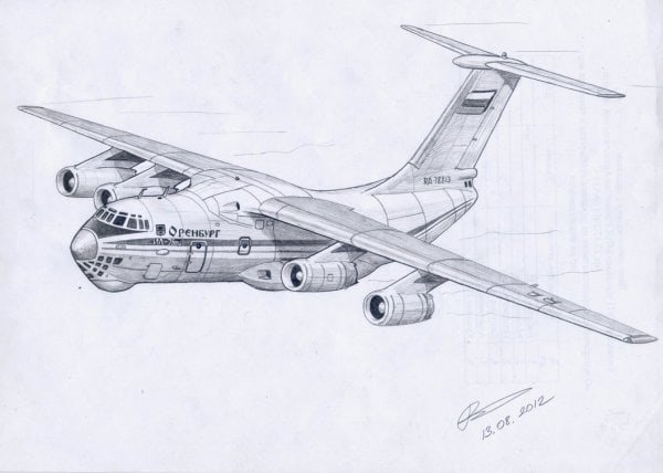 Ил 76 рисунок сбоку